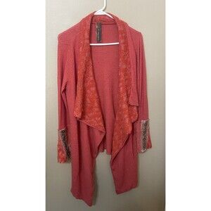 Arrata Silent Journey The Stories Of Shawl Womens Large Asymmetrical Cardigan Co